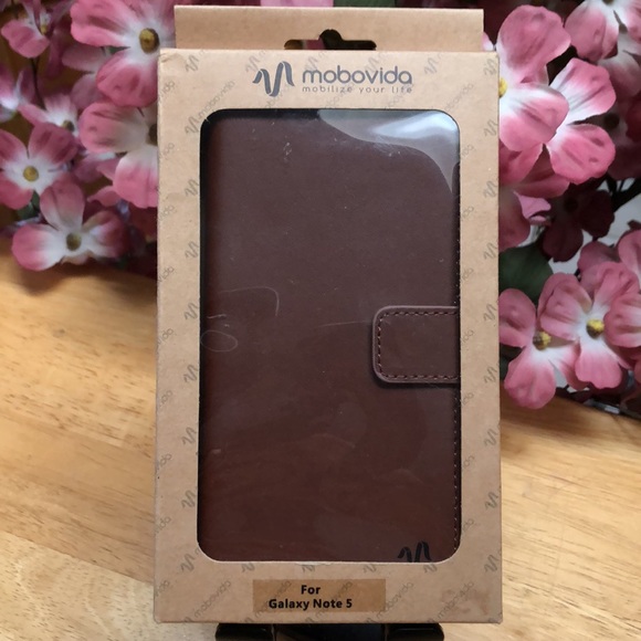“Mobovida” Leather Galaxy Note 5 Card Case 📱 - Picture 9 of 9